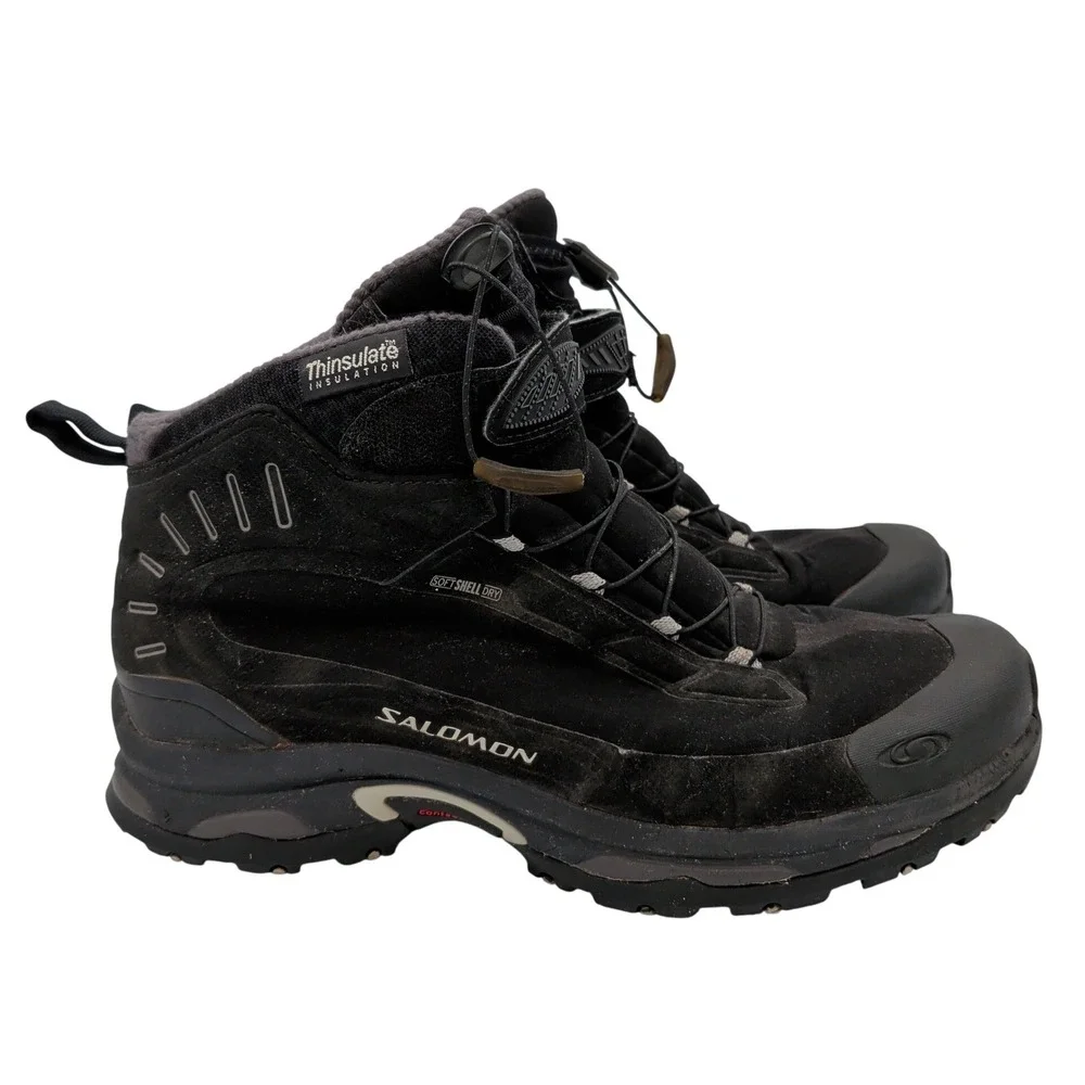 Salomon Deemax 3 TS WP Dry Thinsulate Trail Hiking Boots Black Mens 9 10765